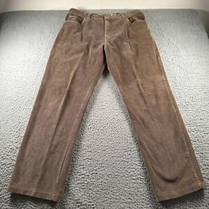 Vtg Quiksilver Pants Mens 36 Brown Corduroy Straight Leg‎ Loose 90's Surf Street